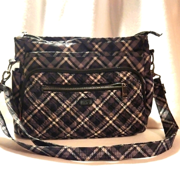 LUG Shimmy SE Plaid Lunch BAG Crossbody/Shoulder Bag - Picture 1 of 9